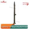 Field Deployment Mobile Lightning Rod with Manual Lifting Pole