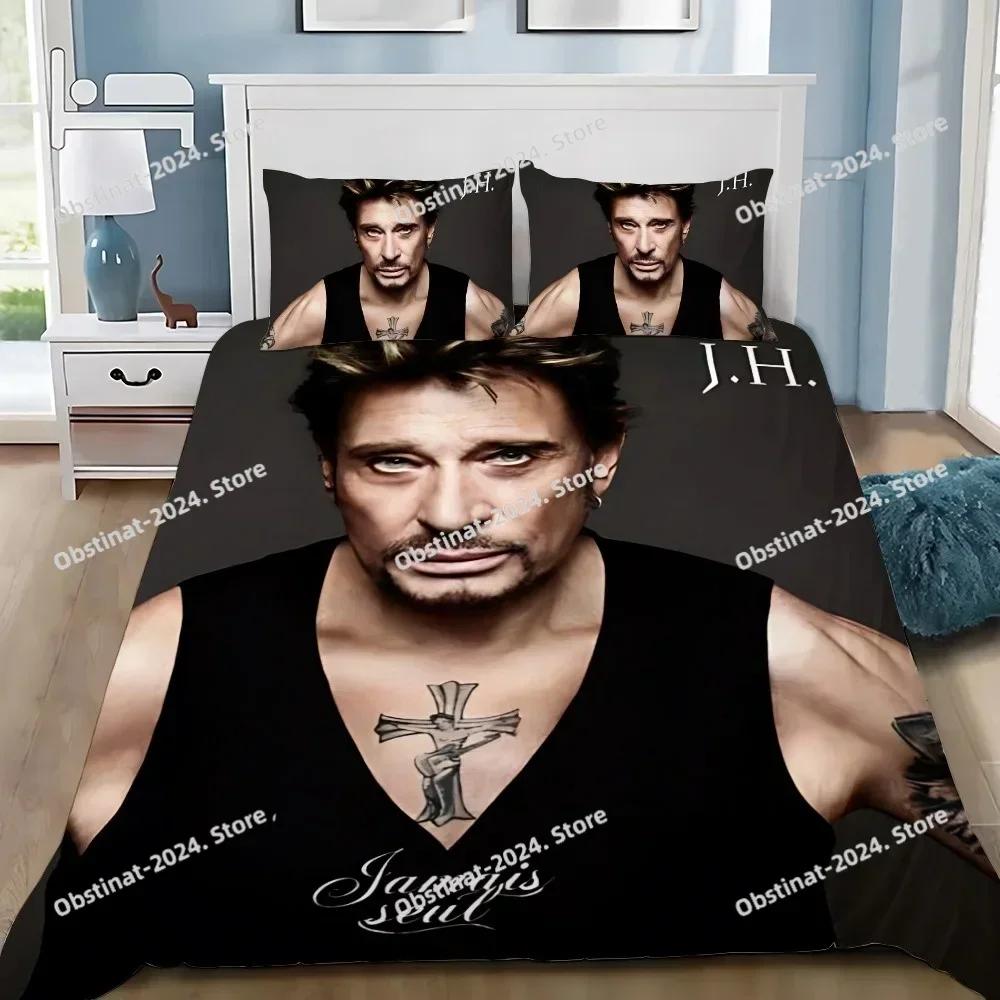 Rockster Dekbed Kussensloop Beddengoed Set Jongen J-Johnny H-Hallyday Meisje Slaapkamer Decoratie Kinder Cadeau Enkel Dubbel Grote Maat