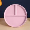 Home Breakfast Tableware Children Three Compartment Divided Meal Plate Weight Loss Ration Unbreakable Dish Plate