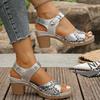 Summer Fashion 2026 Women Peep Toe Platform High Heel Sandals Plus Size Shoes for Women 36-43 Casual Women Shoes
