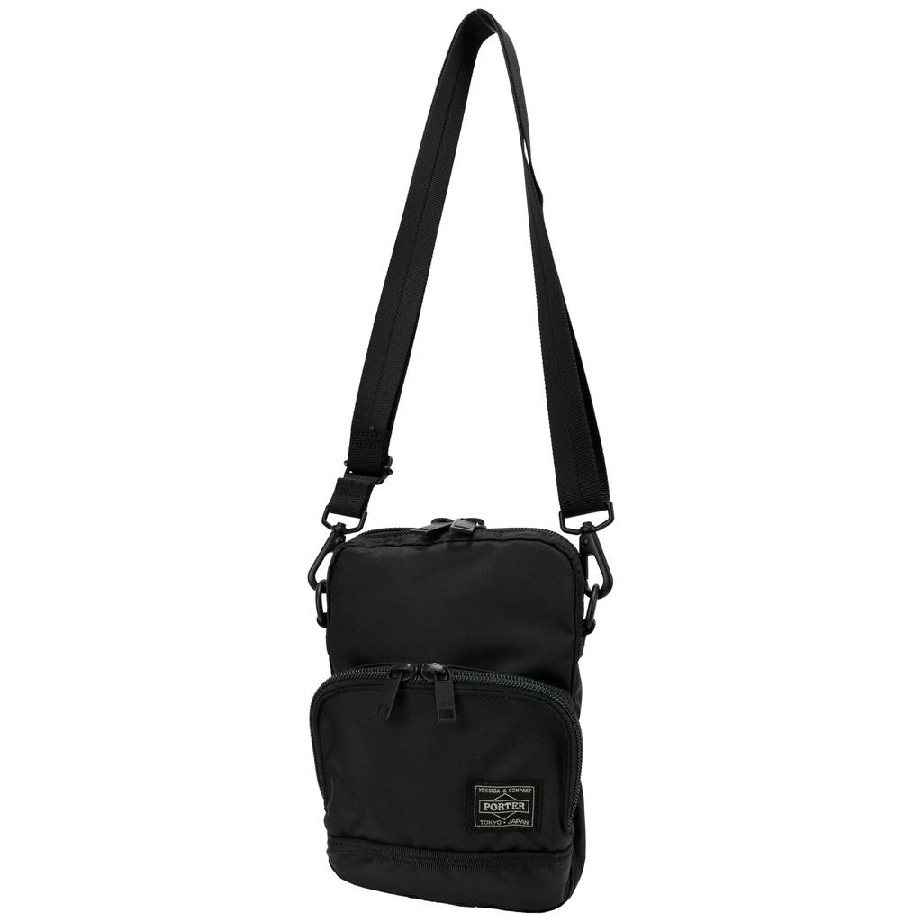 Porter Flash Vertical Mini Shoulder B6 for Men and Women Bag, Size, (Black)