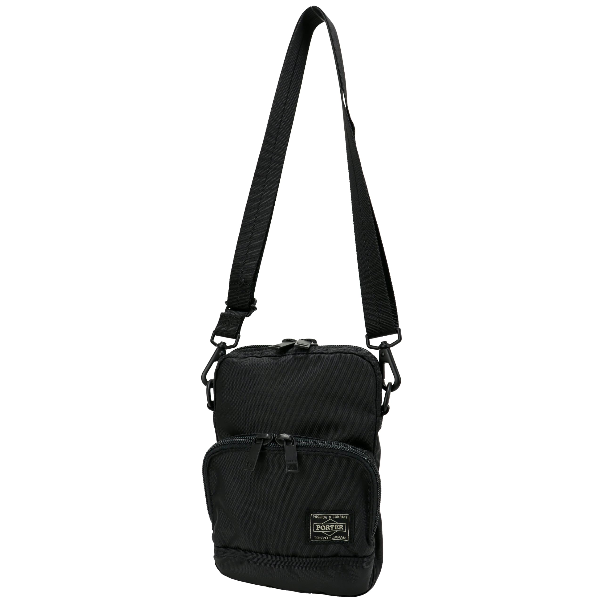 

Porter Flash Vertical Mini Shoulder B6 for Men and Women Bag, Size, (Black)