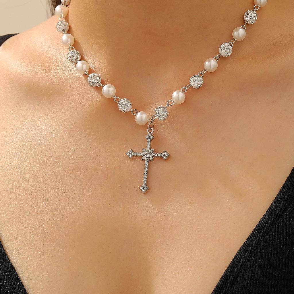 Trendy Dark Gothic Y2K Multi-layer Tassel and Pearl Necklace