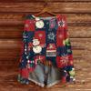 Womens  Fall Sweaters Long Sleeve Print Tops Pullover Sweaters Loose Dressy Casual Basic Clothes