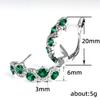 Lindon Mode Kupferlegierung Zirkon Schmuck Tropfenohrringe für Frauen Hochzeit Party Geschenke