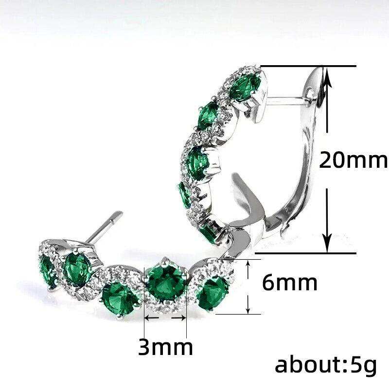 Lindon Mode Kupferlegierung Zirkon Schmuck Tropfenohrringe für Frauen Hochzeit Party Geschenke