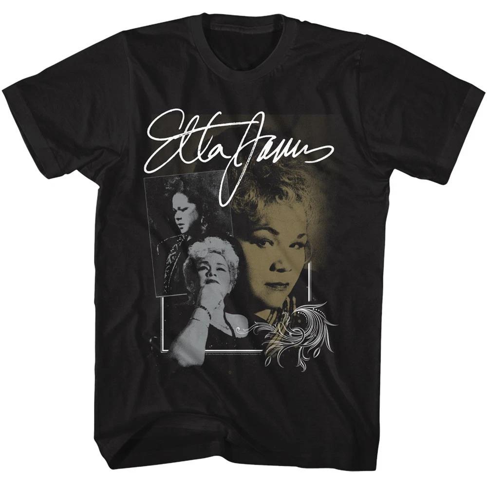 

Etta James Photo Collage R & B Jazz Music Merch Men s T shirt 4XL