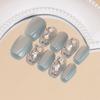 Ins Style Press On Nails Butterfly Pearl Handmade Fake Removable Women