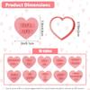 10Pcs Valentines Day Cookie Mold Love Heart Shape Biscuit Fondant Embosser Stamp for Wedding Party Cake Decorating Baking Tools