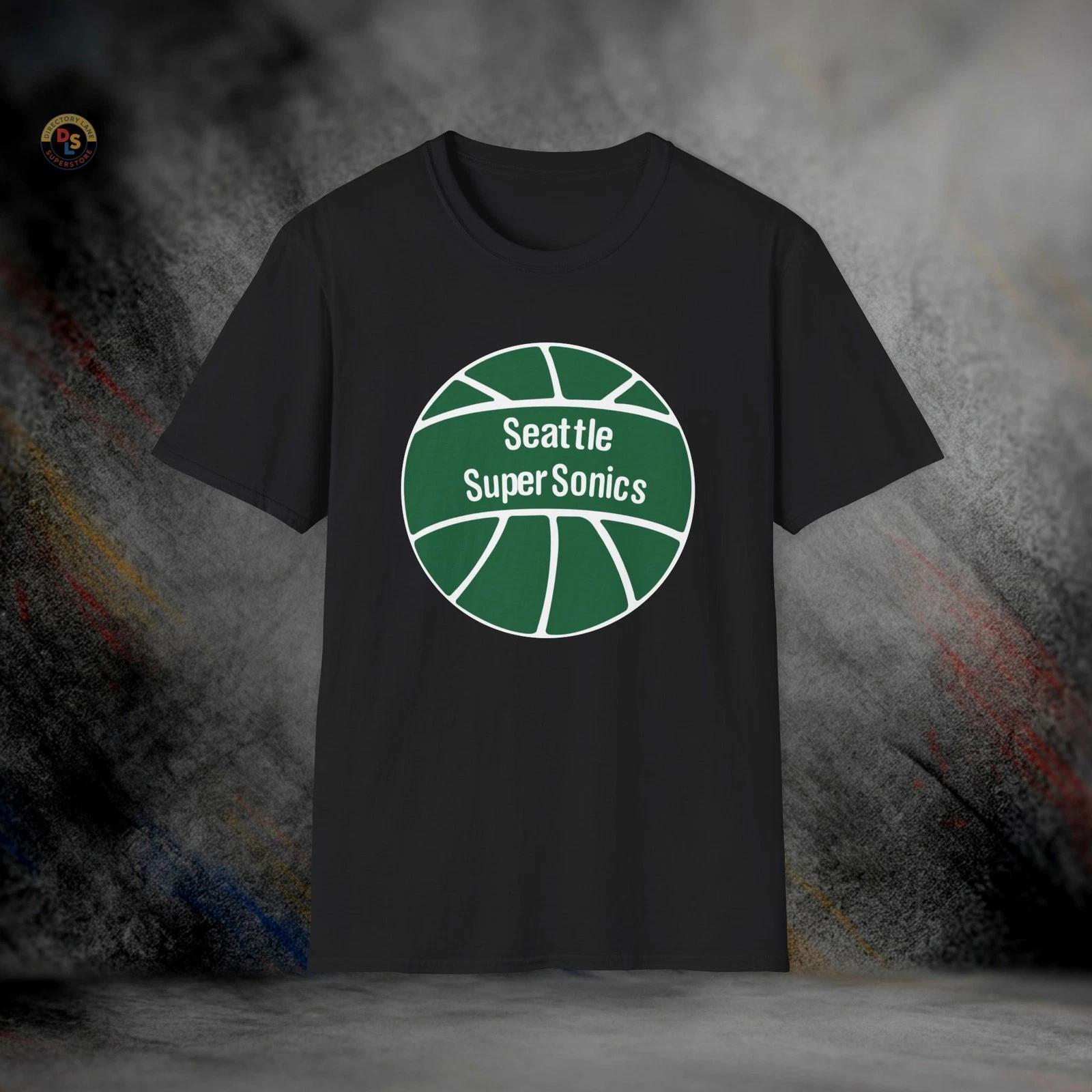 Seattle SuperSonics Defunct Basketball T-Shirt | Softstyle Tee S