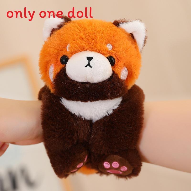 Cartoon Animal Hand Ring Plush Toy With Fox Dinosaur Shark For Kids Gift