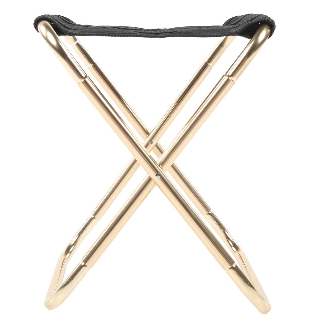 Aviation Aluminum Alloy Outdoor Portable Camping Mini Folding Stool Fishing Chairgolden