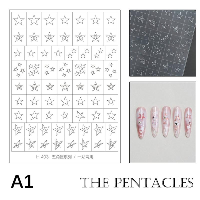 

Полые наклейки для нейл-арта Дизайн с аэрографией Любовь Бабочка Французский узор Аксессуары для ногтей Декоративные наклейки A1