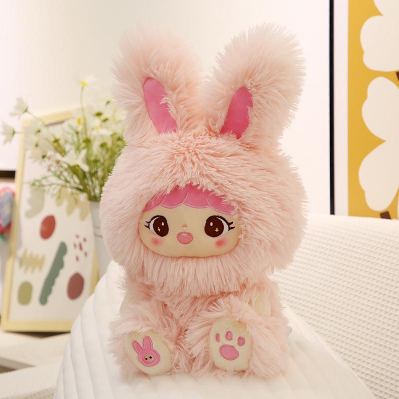 Small Monster Plush Toy Cartoon Big-eyed Monster Long-haired Doll Red Book Same Style Doll Pillow