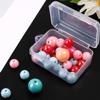 Mini Jewelry Storage Box Transparent Rectangle Locking Design Jewels Boxes Sturdy Rings Earrings Empty Case Jewelry Packaging