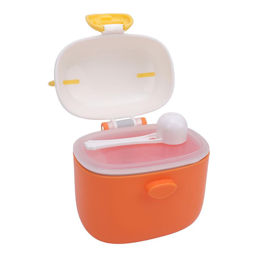 Baby Formula Container with Scoop Cute Cartoon Shape Portable Sealed Milk Powder Storage Box for