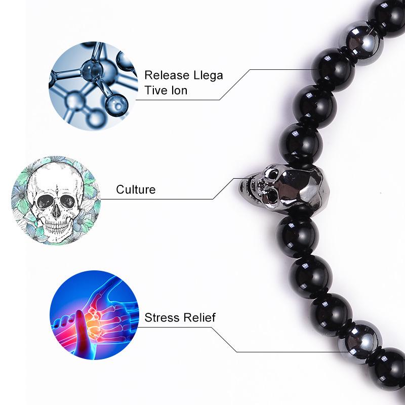 JYL TS Bracelet Men's  Skull Design Bold Enhances Courage & Unique Charm