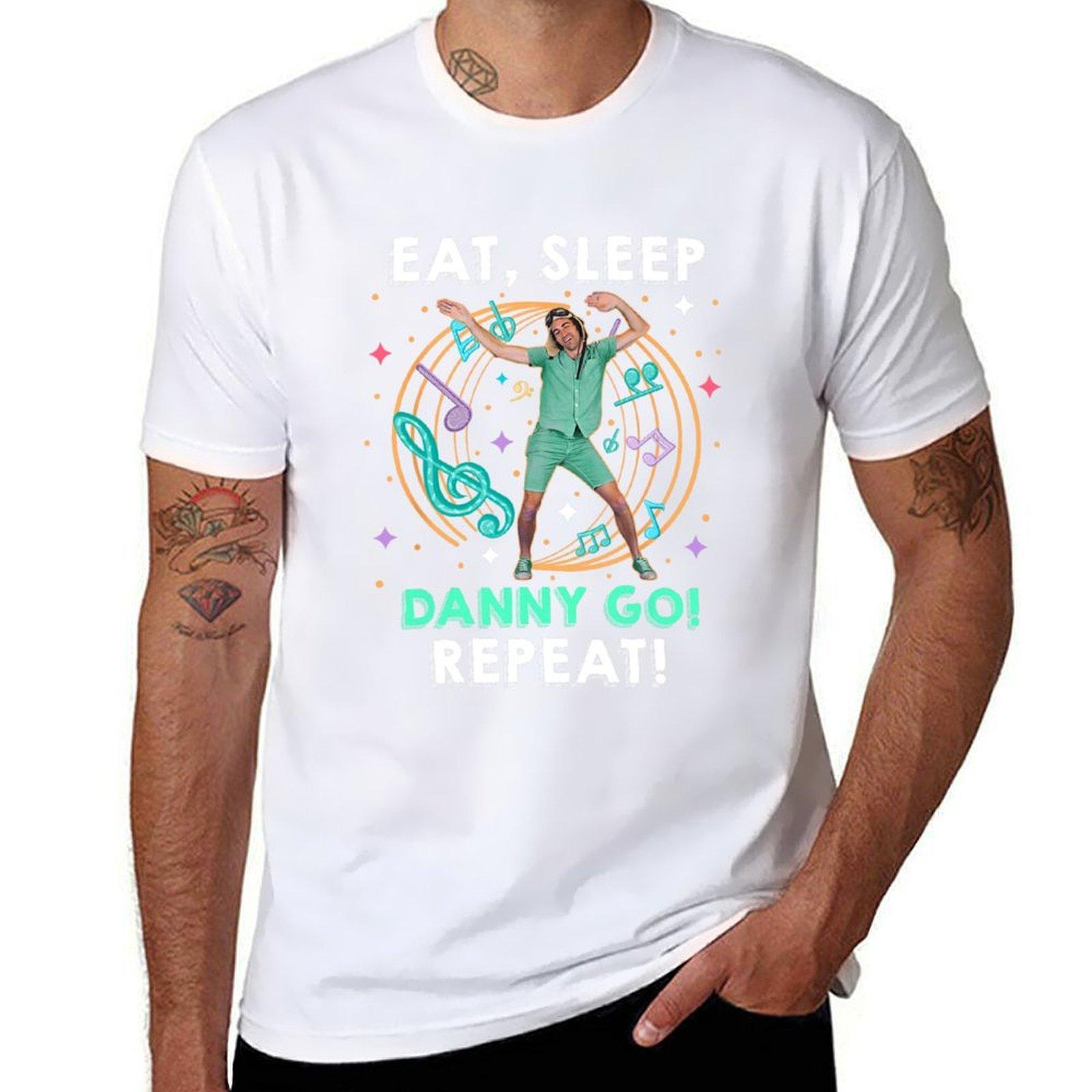 

Eat Sleep Danny Go Repeat For Toddler For Kids Funny Preschool Gift TShirt Large Size Loose Casual Tee S