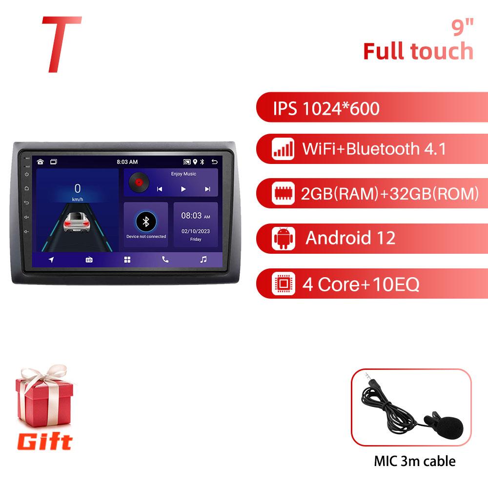 Android Car Radio 9 inch for Fiat Stilo 2010 GPS 2din 4G LTE Multimedia Video Player Head Unit Radio Stereo Wireless Carplay