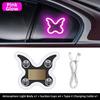 Solar Powered Car Neon Lights Suction Cup LED Ambient Light Car Neon Light  Front Rear Windows