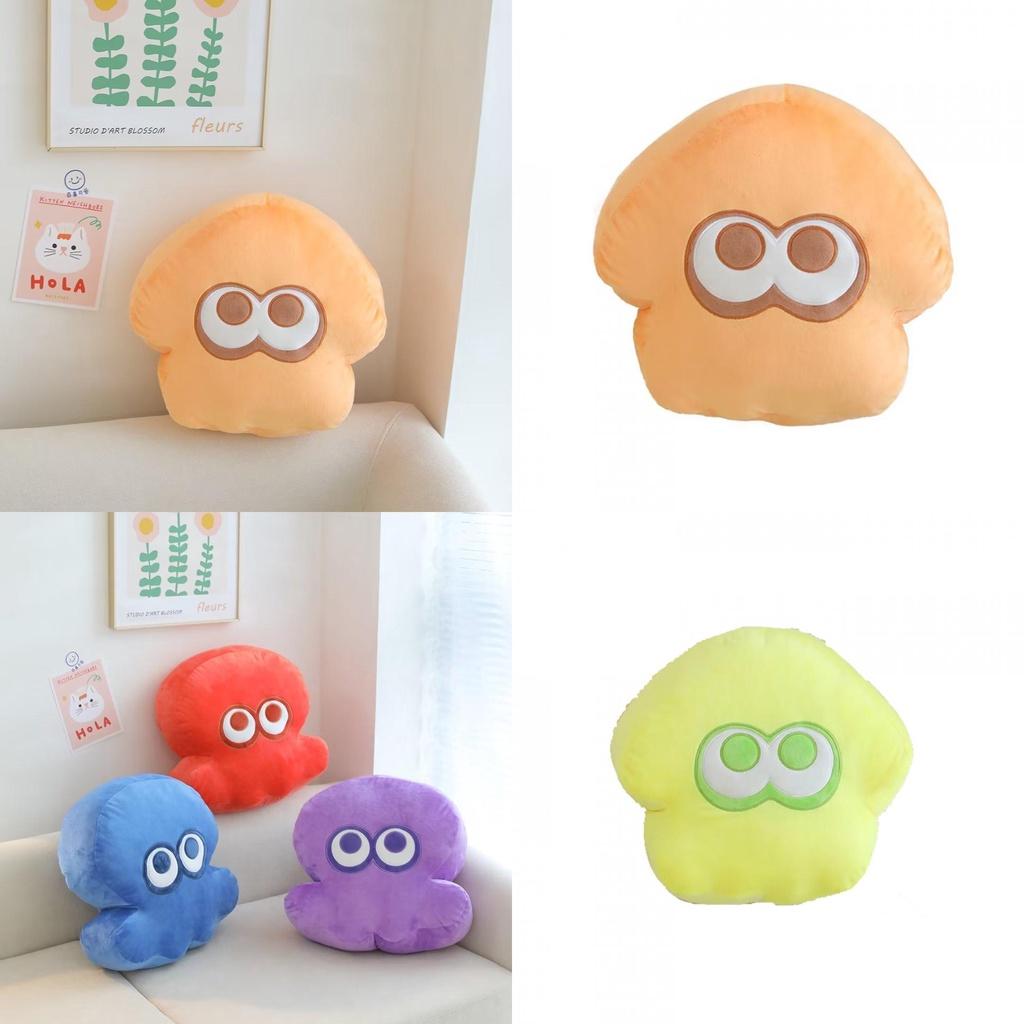 Splatoon Octopus Plush Pillow Cushion For Kids Orange Blue Yellow White Purple Red Dark Blue