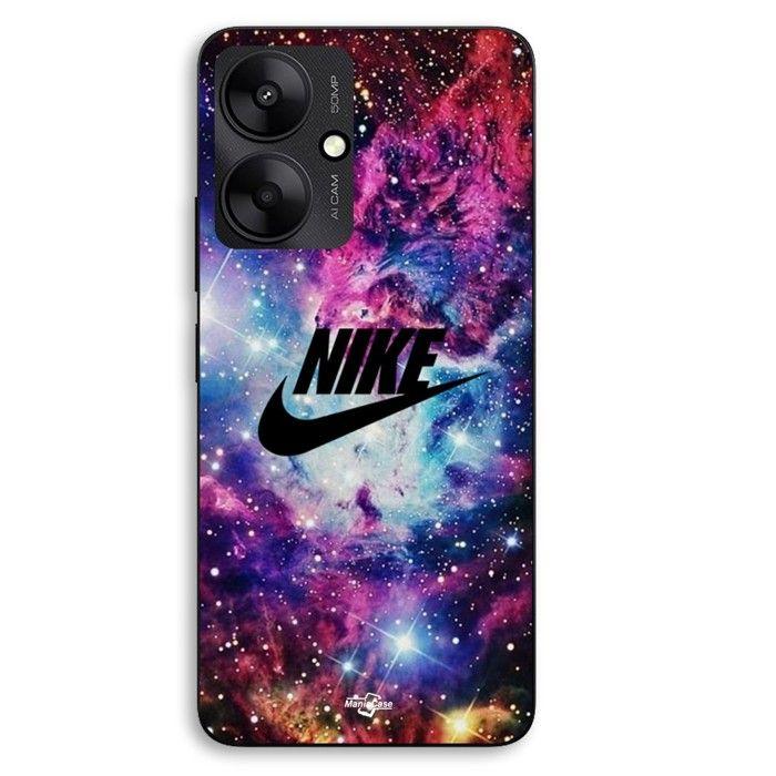 Coque Pour Xiaomi Redmi 13C 5g Nike logo noir stylé Rose Vif Violet Bleu Maniacase