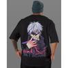 Jujutsu Kaisen Satoru Gojo T-Shirt Herren Anime Mugen Jutsu Grafik Tee Japanisches Manga Streetwear Kurzarm Oversized Top