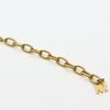 Used NINA RICCI Necklace logo metal/Rhinestone 5.9g gold plating