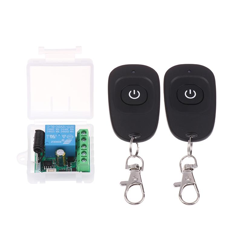 Universal Gate Remote Control Switch Dc 12V Rf 433 Mhz Asking Code Relay Receiver Diy Mini Module For Garage Door Led Lighting