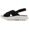 Clarks Two-Layer Cowhide Simple Comfortable Fashion Sandals Women sandals Black 261719484