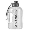 1.7L/2.7L/4L/5L Sports Water Bottle Fitness With Scale Gradient Kettle Outdoor Cycling Portable Water Kettle Men Drink Bottle