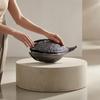 Pod Ornament Electroplated Resin Decor Hammered Texture for Display Styling