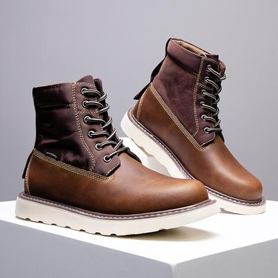 Herrenschuhe in Übergröße 2025 Frühling und Herbst neue Retro Martin Stiefel Amerikanische Stiefeletten Outdoor Workwear Stiefel