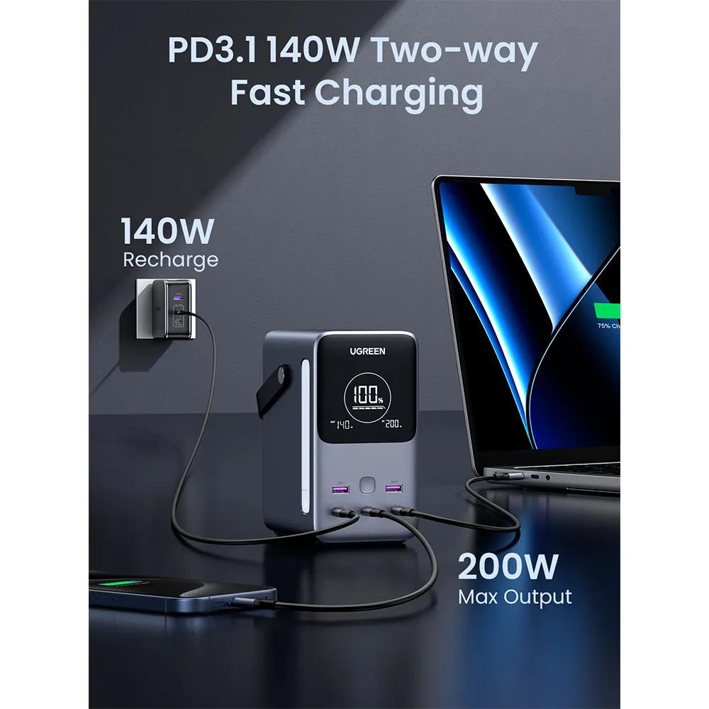Ugreen PB770 Power Bank 48000mAh 300W Gray