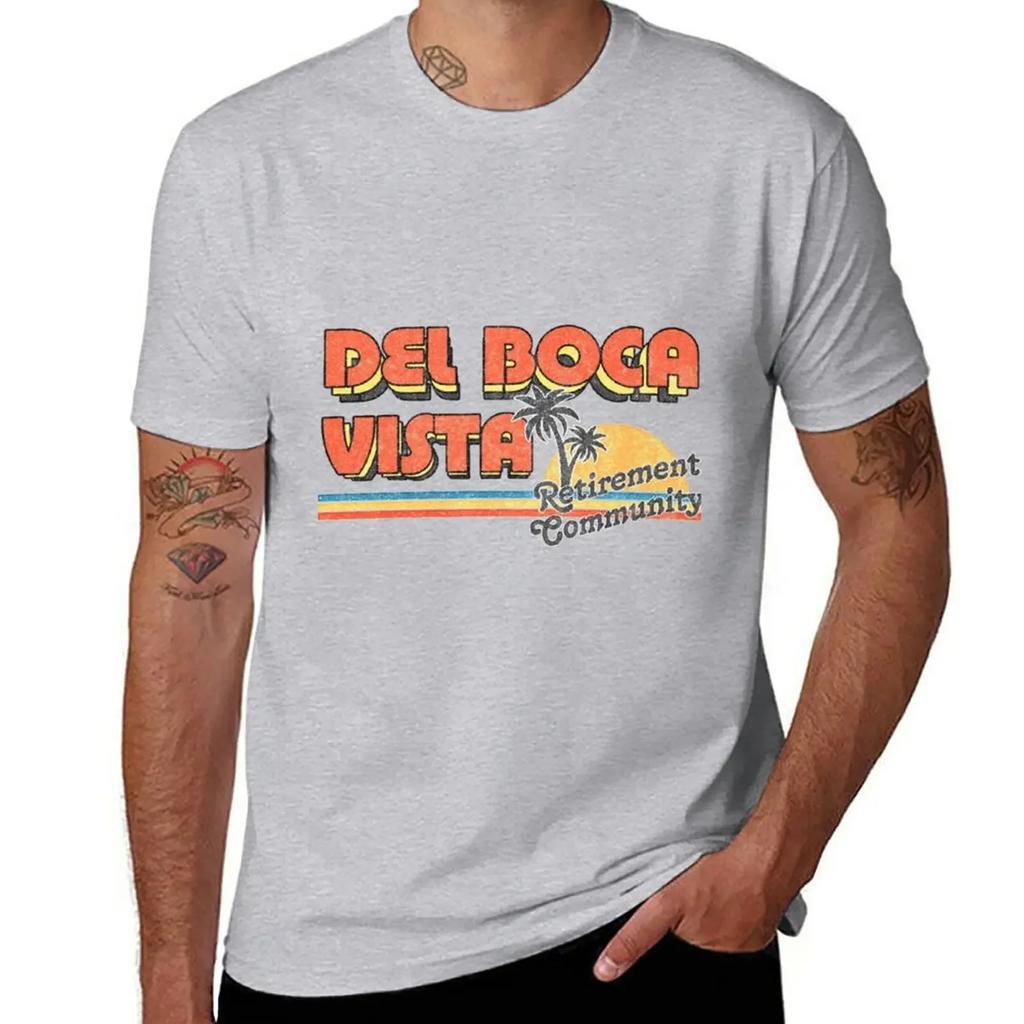 Del Boca Vista/Faded Style 90s Design T-Shirt oversizeds plus sizes cute tops plain white t shirts men