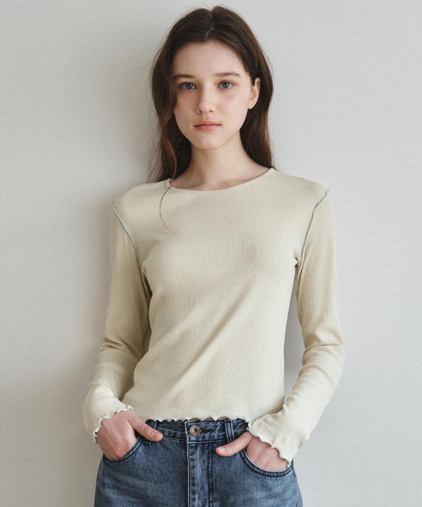 Wednesday Oasis For Woman Soft Wave Crop T-Shirt_Light Yellow(W26Tp12)