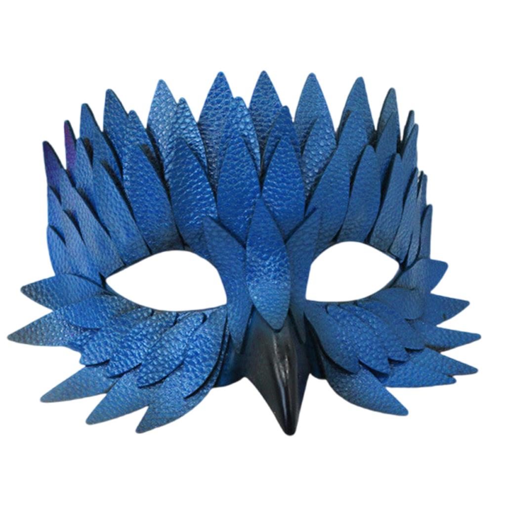 Kostümmaske Feder Halbgesichts-Tiermaske Maskenballmaske Cosplay-Maske für Halloween Mardi Gras Karnevalspartys