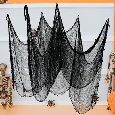 Spinnennetz-Netz für Halloween-Dekoration Gaze Gruseliges Tuch Spukhaus Requisiten Gartenwand Schreckensszene Dekoration Partyzubehör