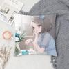 Tomo Ebizuka Anime Pillow Case Fashion Square Pillowcase Bedroom Sofa Room Ins Decoration Leisure