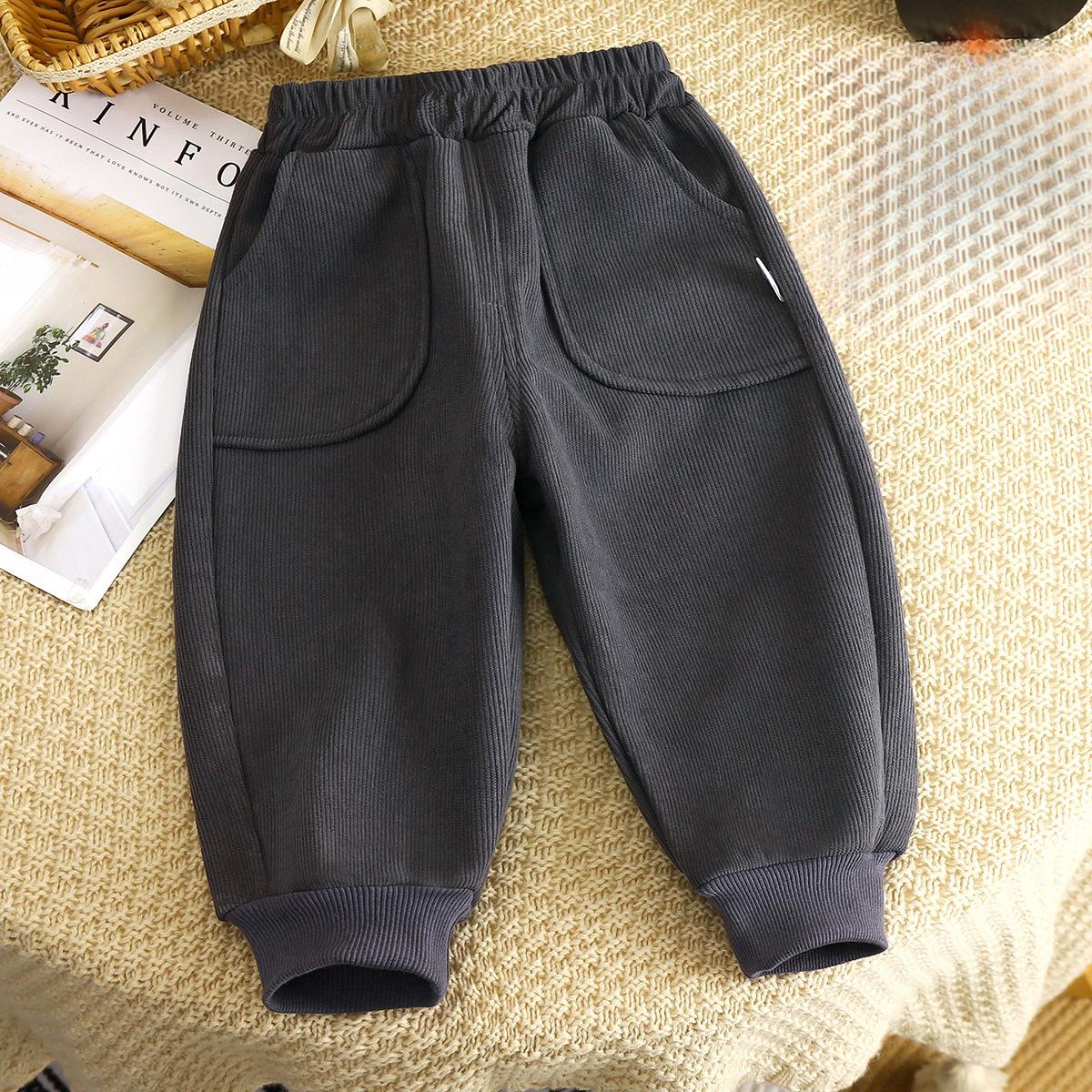 

Детские вельветовые брюки Зимняя одежда Мальчиковые утепленные детские теплые брюки Девочковые брюки Спортивные брюки Детские брюки Оптом 120cm чёрный