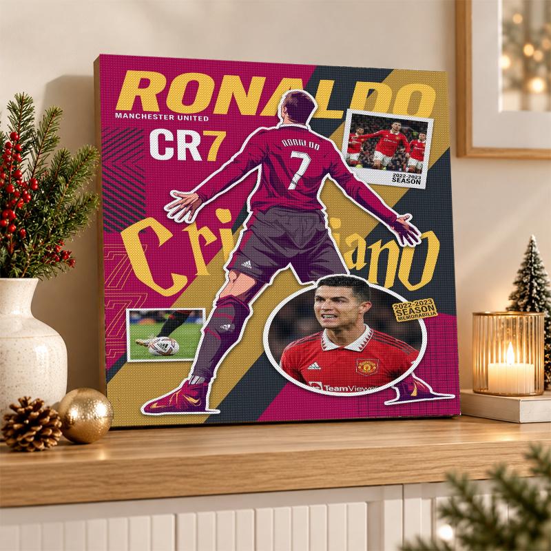 Cristiano Ronaldo Diamond Painting Kit 5D Full Drill DIY Diamond Mosaic Wall Art Home Decor