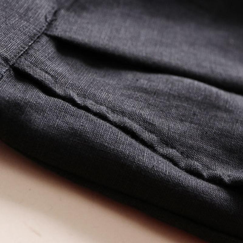 Women's Wide-leg Pants Linen Thin Casual Pants Professional Women's Pants Loose Nine-point Pants