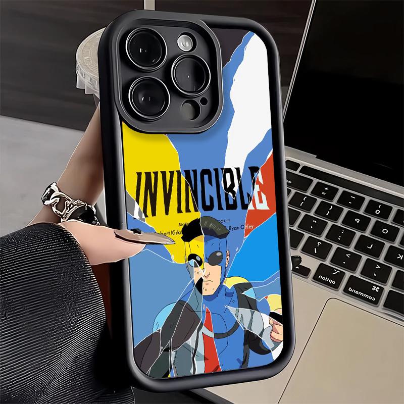 Phone Case for iPhone 17 Air 16E 15 16 Pro Max I-Invincible Anime Cover 14 Plus 13 12 Mini Soft Shell Silicone Fundas