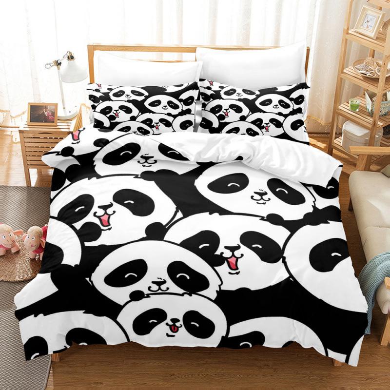 Cute Animal Zoo Cute Version Export Can Be Ordered Clear Digital Printing Three-Piece Quilt Cover