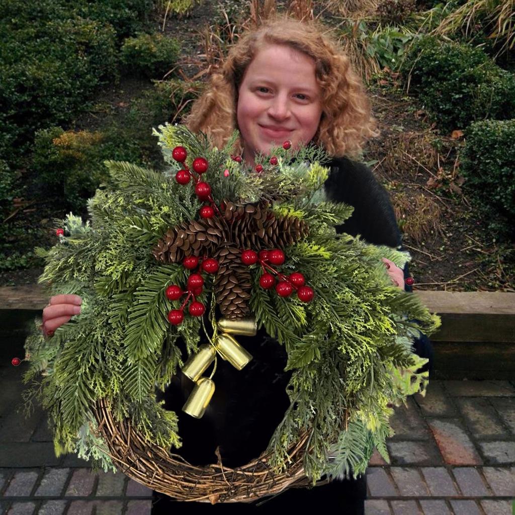 Wieniec bożonarodzeniowy Wieniec Boho Wieniec bożonarodzeniowy Dekoracja domu Dekoracja ścienna drzwi
