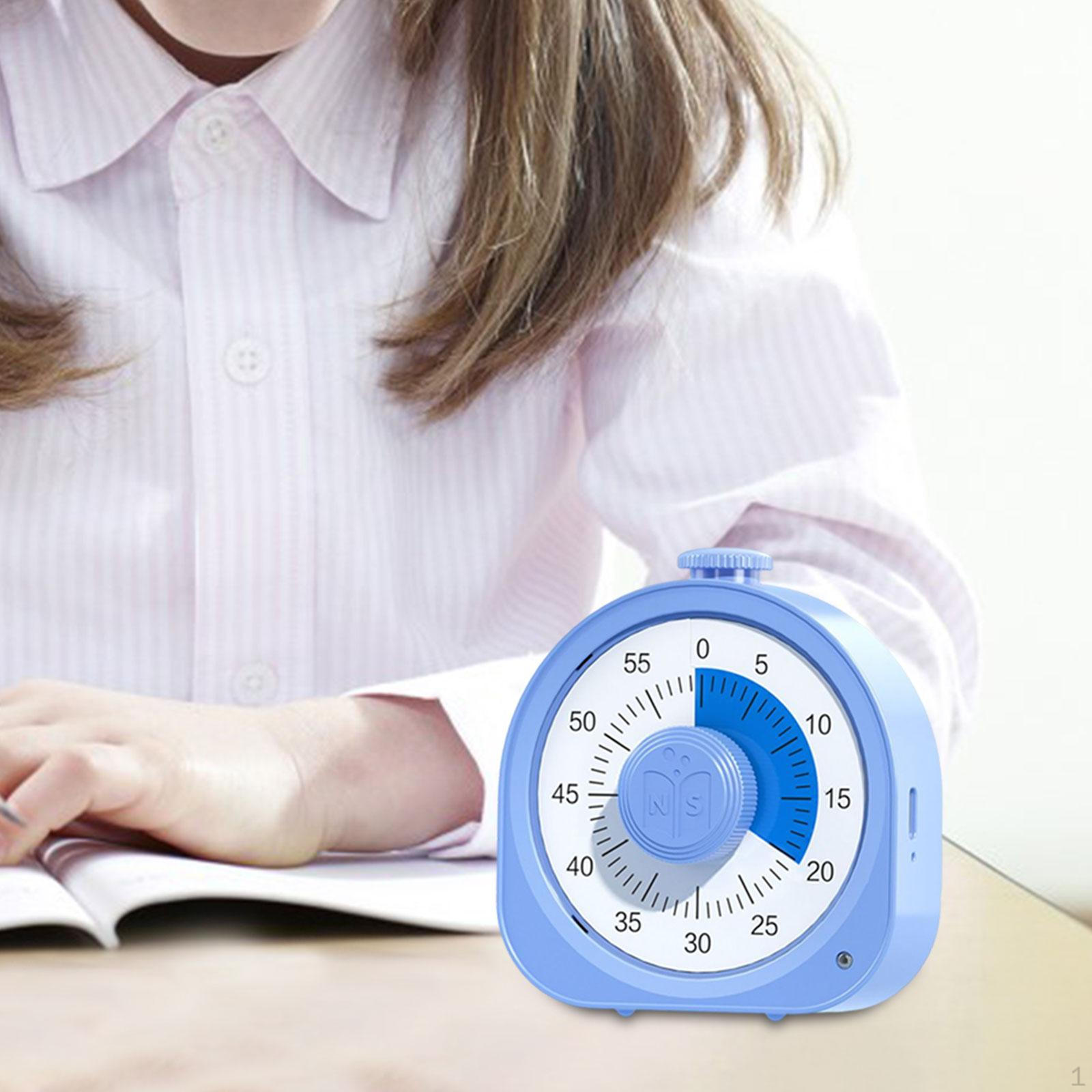 

Visual Timer Silent Countdown Clock 1 Button Cycle for Kids Student Work