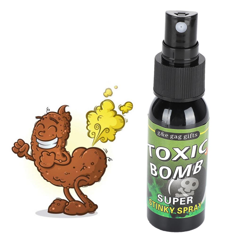 Halloween Prank Joke Toys Fart Odor Smelly Spray Bottle Props Gifts For Children KidGreen and Black