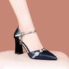 women fashion sweet high quality navy blue sexy party night club high heel shoes lady cool comfort cute pumps ab509