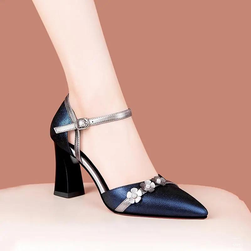 women fashion sweet high quality navy blue sexy party night club high heel shoes lady cool comfort cute pumps ab509