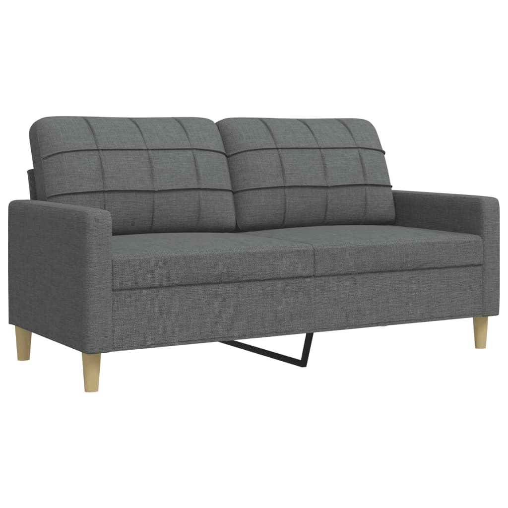 Vidaxl 3-Cz. Relaxation Set With Cushions, Dark Grey, Fabric